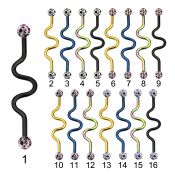 intafr5a straight barbells anodized surgical steel 316l 