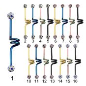 intcfr5a straight barbells anodized surgical steel 316l 