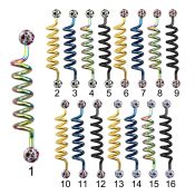 intdfr5a straight barbells anodized surgical steel 316l 