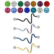 intefr5 straight barbells anodized surgical steel 316l 