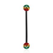intfr5r straight barbells anodized surgical steel 316l 