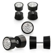 iparmc cheaters  illusion plugs and tapers organic body jewelry ear lobe