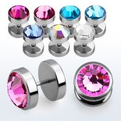 ipfb8 cheaters  illusion plugs and tapers surgical steel 316l ear lobe