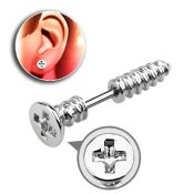 ipscrew cheaters  illusion plugs and tapers surgical steel 316l ear lobe