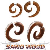 ispswf cheaters  illusion plugs and tapers organic body jewelry ear lobe