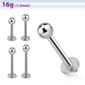 lbb3 labrets lip rings surgical steel 316l labrets chin