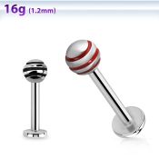 lbby4 labrets lip rings anodized surgical steel 316l labrets chin