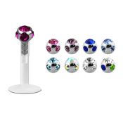 lbica labrets lip rings bioflex ptfe labrets chin