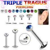 lbirc labrets lip rings surgical steel 316l tragus