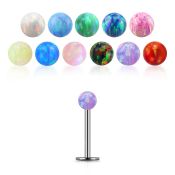 lbop3ss surgical steel labrets lower lip tragus upper lip monroe piercing