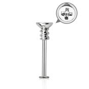 lbscw2 labrets lip rings surgical steel 316l labrets chin