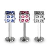 lbsdc4 labrets lip rings surgical steel 316l labrets chin