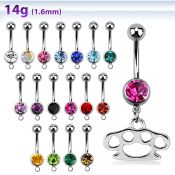 mcd376 belly rings surgical steel 316l belly button