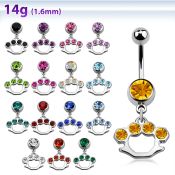 mcd389 belly rings surgical steel 316l belly button
