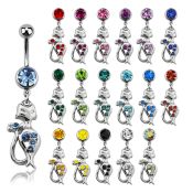mcd475 belly rings surgical steel 316l belly button