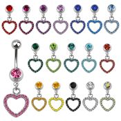 mcd497 belly rings surgical steel 316l belly button