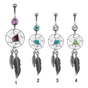 mcd525 belly rings surgical steel 316l belly button