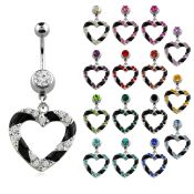 mcd551 belly rings surgical steel 316l belly button