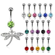 mcd566 belly rings surgical steel 316l belly button