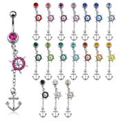 mcd567x belly rings surgical steel 316l belly button