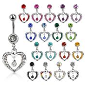 mcd571fr belly rings surgical steel 316l belly button