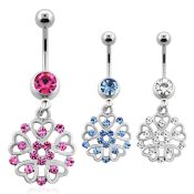 mcd573 belly rings surgical steel 316l belly button