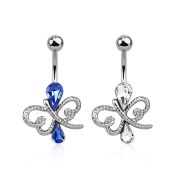 mcd585 belly rings surgical steel 316l belly button