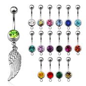 mcd593 belly rings surgical steel 316l belly button