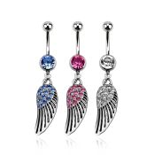 mcd607x belly rings surgical steel 316l belly button