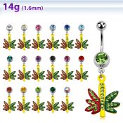 mcd619 belly rings surgical steel 316l belly button