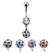 mcd626xa belly rings surgical steel 316l belly button