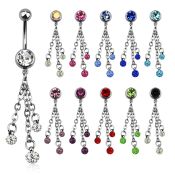 mcd629 belly rings surgical steel 316l belly button