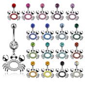 mcd679 belly rings surgical steel 316l belly button