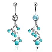mcd695 belly rings surgical steel 316l belly button