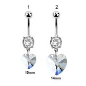 mcd715 belly rings surgical steel 316l belly button