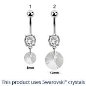 mcd718 belly rings surgical steel 316l belly button