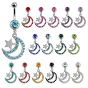 mcd723 belly rings surgical steel 316l belly button