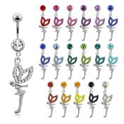 mcdfy belly rings surgical steel 316l belly button