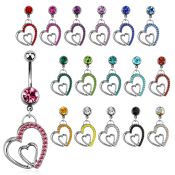 mcdhrc1 belly rings surgical steel 316l belly button