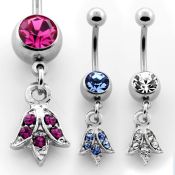 mcdtu1 belly rings surgical steel 316l belly button