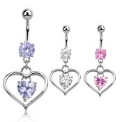 mcdz115 belly rings surgical steel 316l belly button