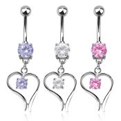 mcdz12 belly rings surgical steel 316l belly button