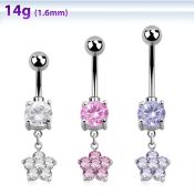 mcdz324 belly rings surgical steel 316l belly button