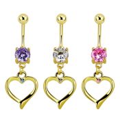 mcdz333 belly rings anodized surgical steel 316l belly button