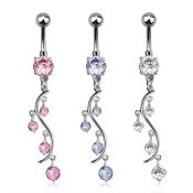 mcdz359 belly rings surgical steel 316l belly button