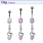 mcdz370 belly rings surgical steel 316l belly button