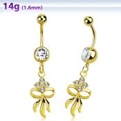 mdk508 surgical steel belly bananas belly  piercing