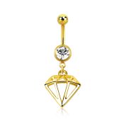 mdk575g anodized surgical steel belly bananas belly piercing