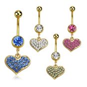 mdk705 belly rings anodized surgical steel 316l belly button