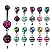 mdkfr8d belly rings anodized surgical steel 316l belly button